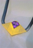 Rautenanhnger mit Amethyst